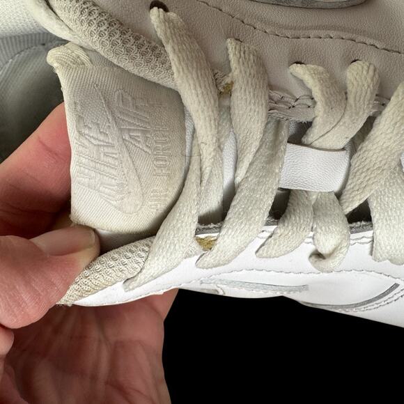 Nike Men’s Air Force One Sneakers | White on White | Size15 | Low Top - Picture 8 of 10